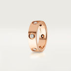 [sparkle Jewelery]LOVE 5.5MM 6 DIAMOND RING