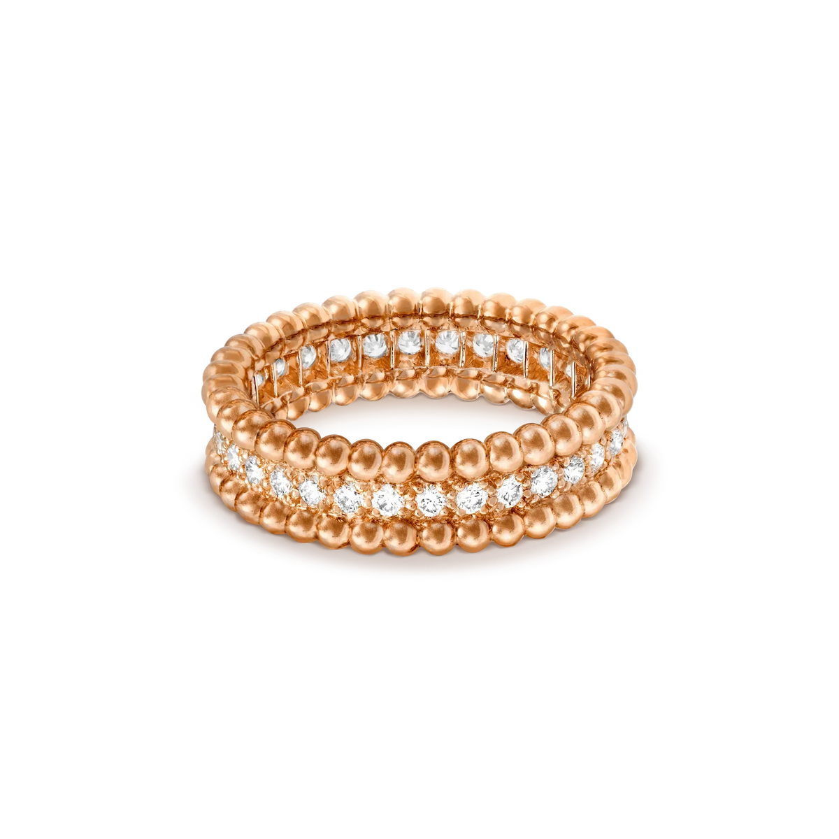 [sparkle Jewelry ]PERLEE DIAMOND ROSE GOLD RING