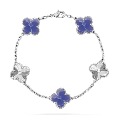 [sparkle Jewelry ]CLOVER 5 MOTIF BLUE VEINS BRACELET COLLECTION