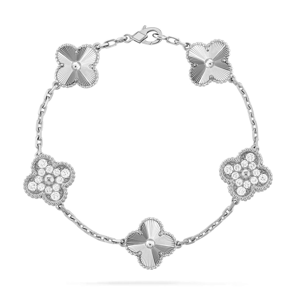 [sparkle Jewelry ] CLOVER 5 MOTIF LASER BRACELET COLLECTION