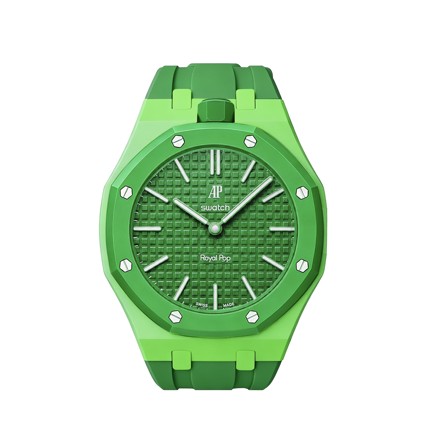 [Sparkle]Royal Oak Pop Exklusives Gehäuse aus Bioceramic & Silikonarmband Mix Color