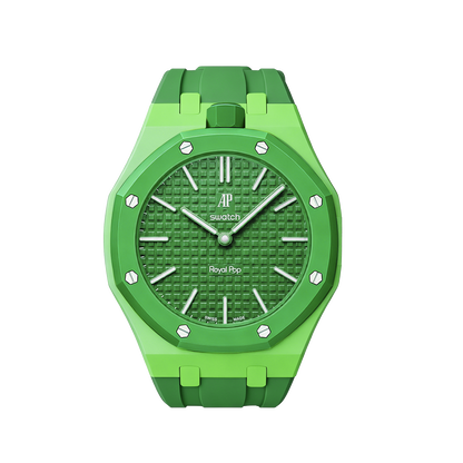 [Sparkle]Royal Oak Pop Exklusives Gehäuse aus Bioceramic & Silikonarmband Mix Color