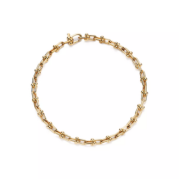 [Sparkle Jewelry]HARDWEAR MICRO LINK 44 MOTIF GOLD BRACELET