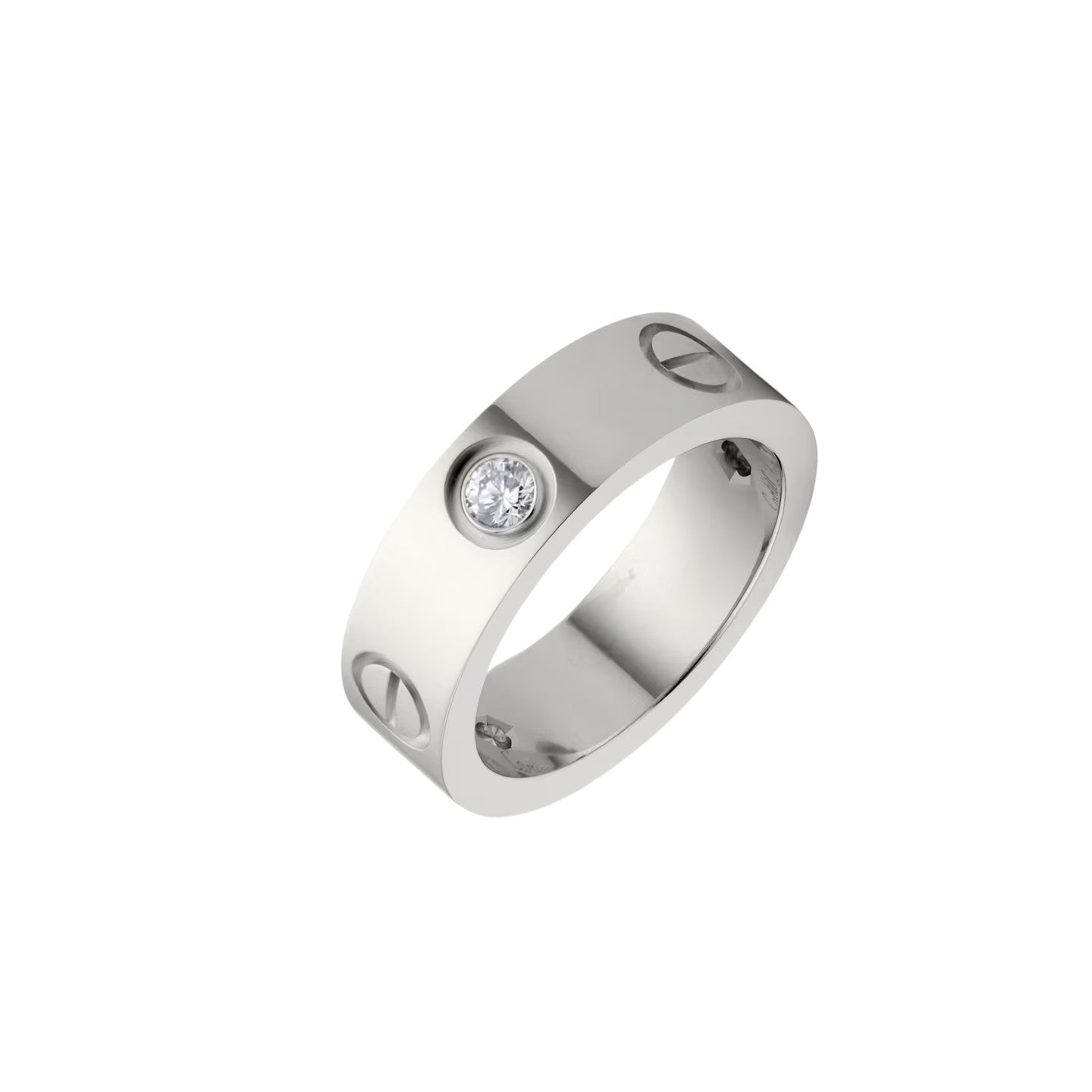 [Sparkle]LIEBE 5,5MM 3 DIAMANTEN RING