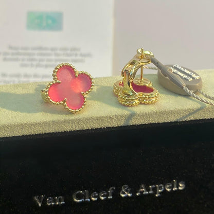 [sparkle Jewelry]NEW sparkle 1 MOTIF PINK ENAMEL STUD EARRINGS