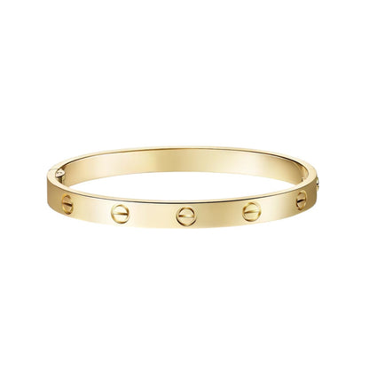 [Sparkle]KLASSISCHER 6,1MM LOVE ARMBREIF MIT EINZELNER SCHRAUBVERSCHLUSS