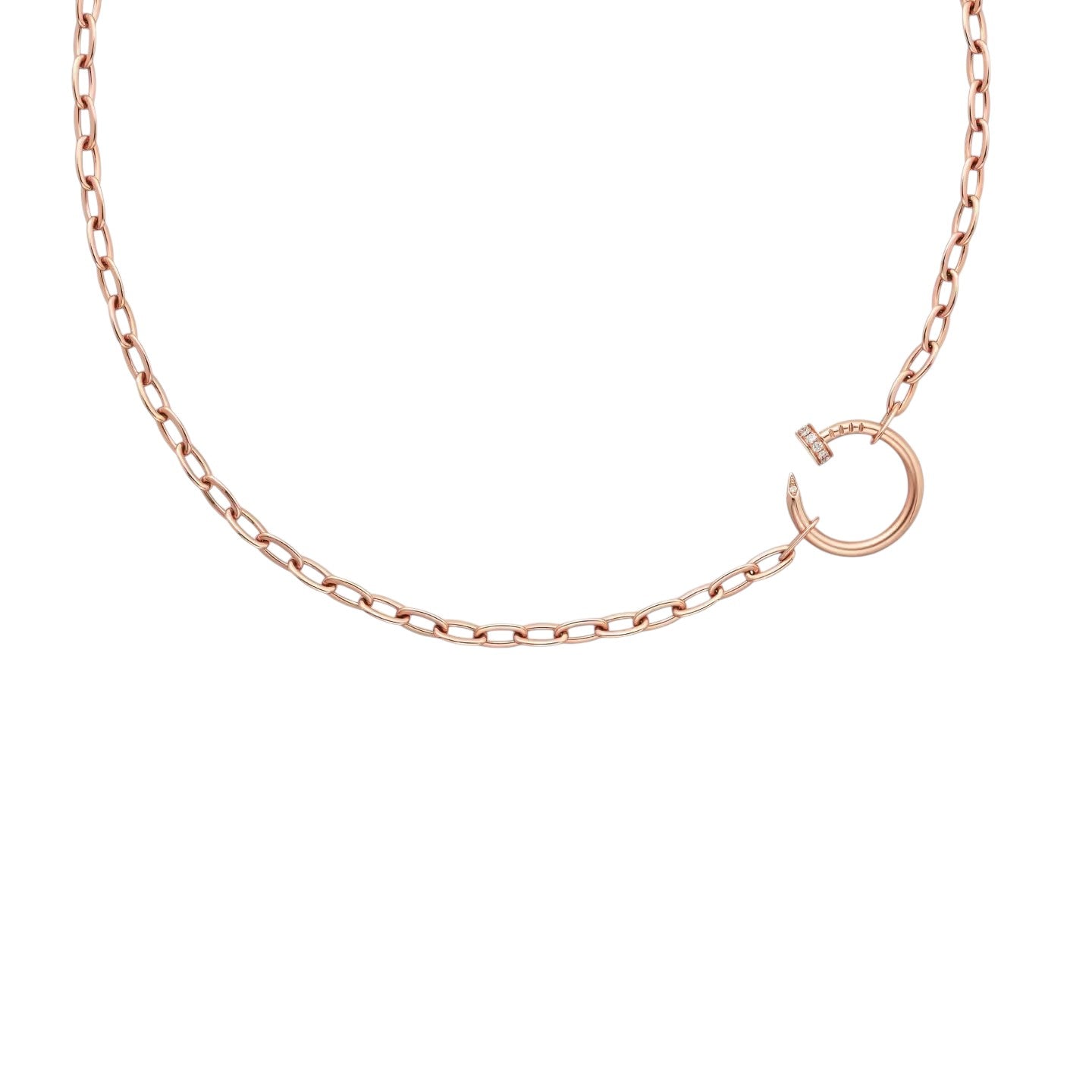 [Sparkle]CLOU DIAMOND NAIL PENDANT NECKLACE
