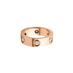 [sparkle Jewelery]LOVE 5.5MM 6 DIAMOND RING