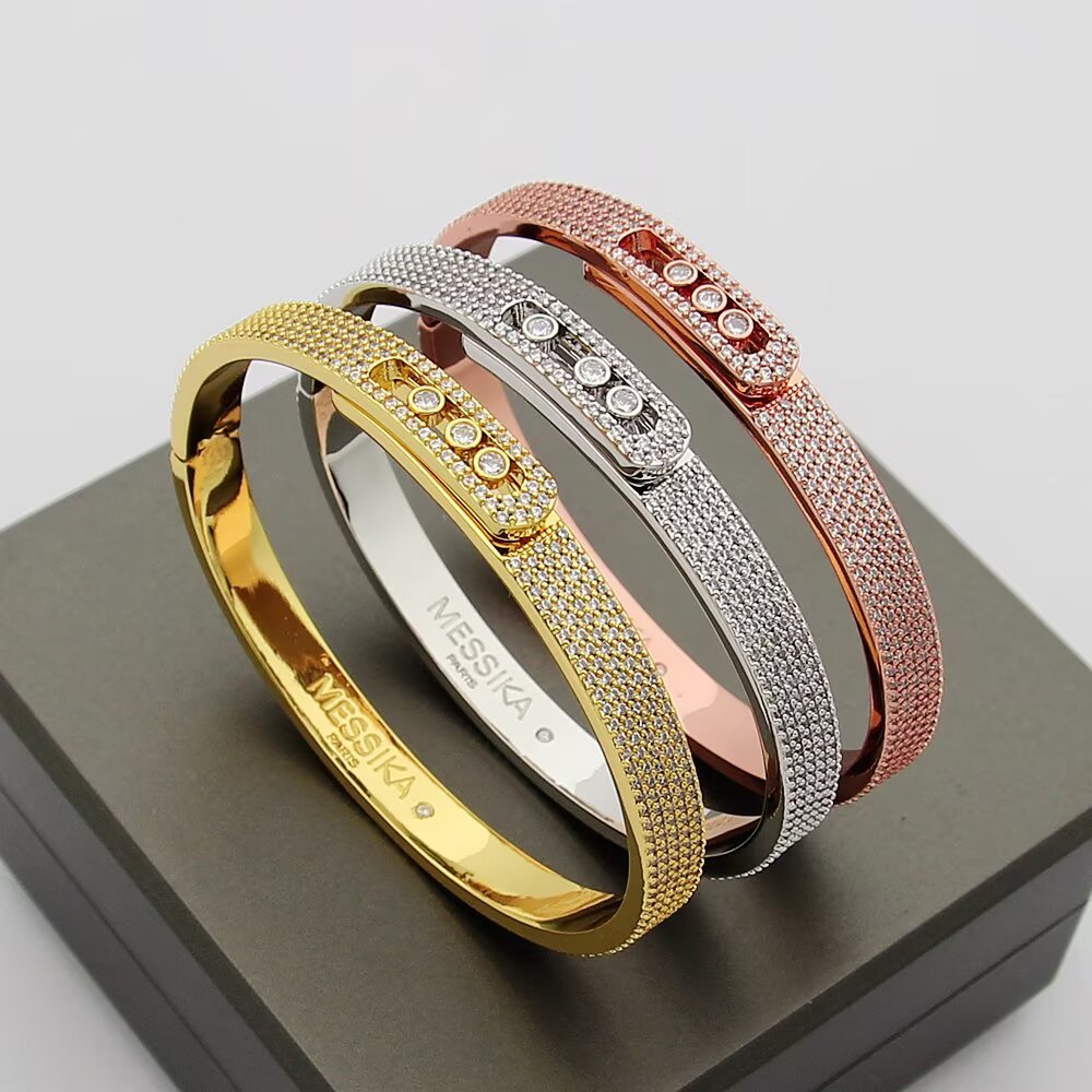 [sparkle Jewelry]Move Noa Full Pavé Diamond Bangle Bracelet