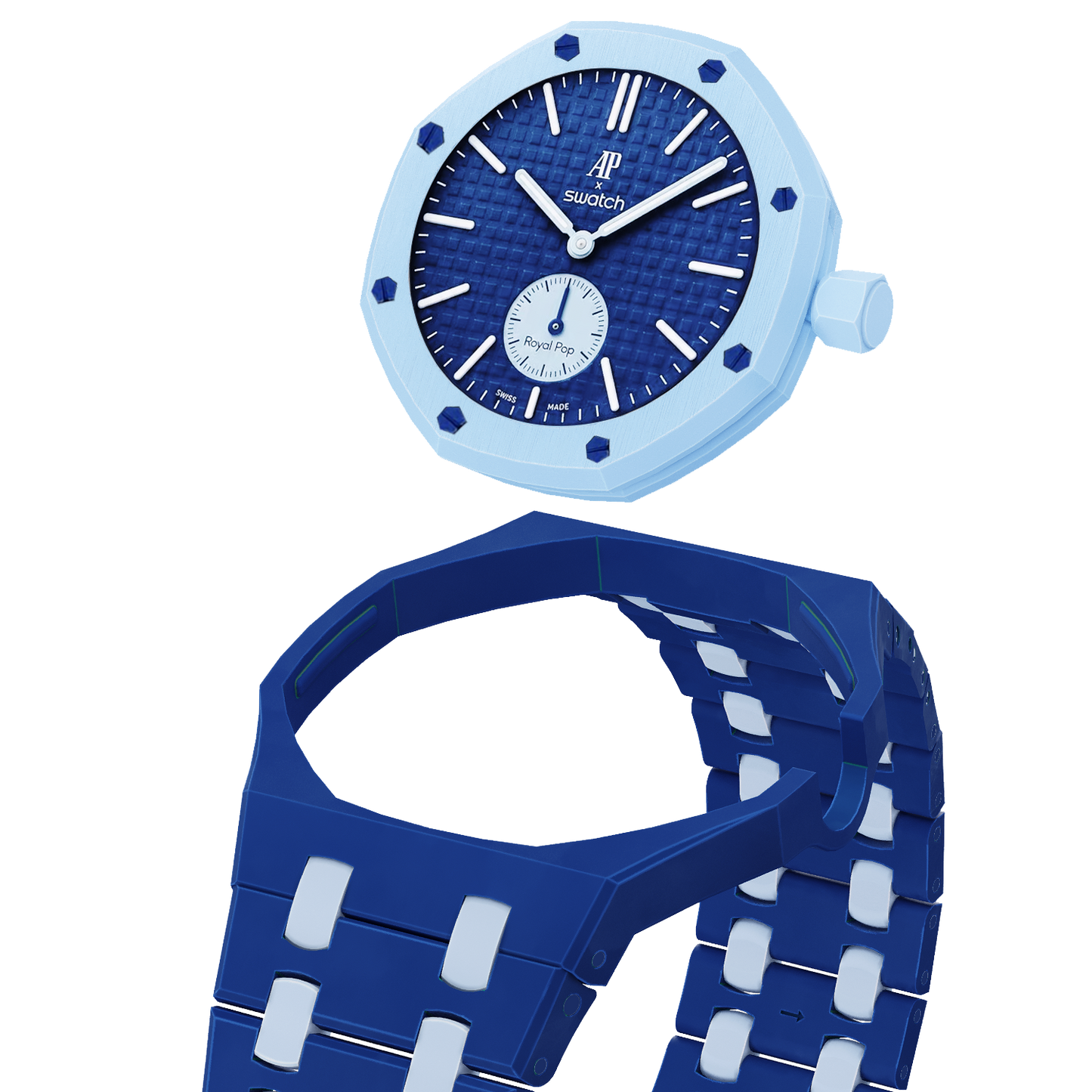 [Sparkle]Royal Oak Pop Exklusiv Bioceramic Gehäuse & Bioceramic Armband Mix Farbe