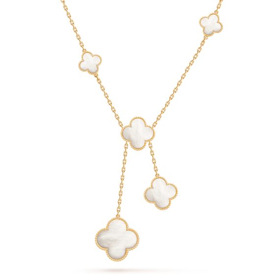 [sparkle Jewelry ]CLOVER MOTHER OF PEARL NECKLACE 6 MOTIF