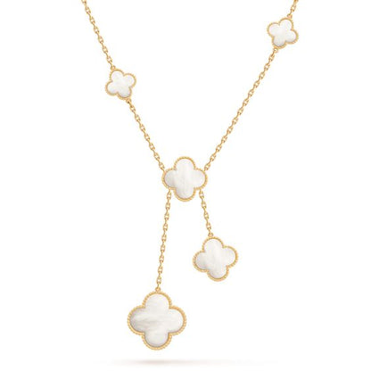 [sparkle Jewelry ]CLOVER MOTHER OF PEARL NECKLACE 6 MOTIF