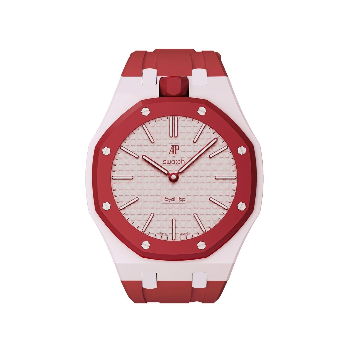 [Sparkle]Royal Oak Pop Exklusives Gehäuse aus Bioceramic & Silikonarmband Mix Color