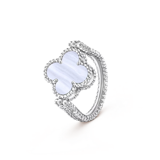 [Sparkle]WENDE-RING GLÜCKSKLEE AUS WEISSGOLD