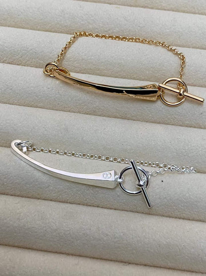 [sparkle Jewelry]CLOU DE FORGE BRACELET WITH SQUARE CONE STUDS