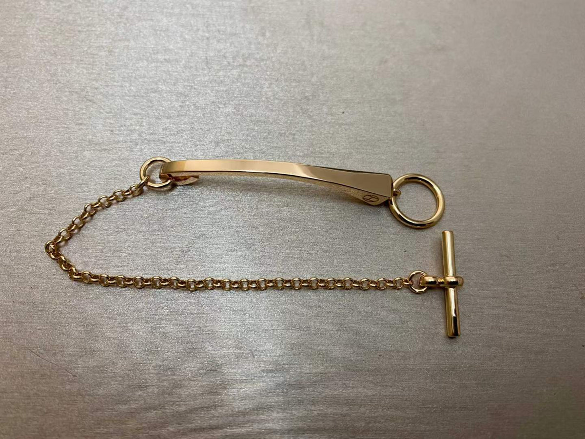 [sparkle Jewelry]CLOU DE FORGE BRACELET WITH SQUARE CONE STUDS