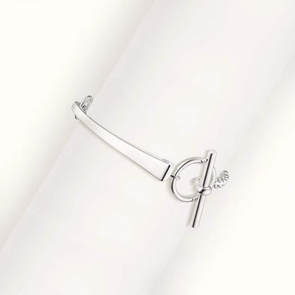 [sparkle Jewelry]CLOU DE FORGE BRACELET WITH SQUARE CONE STUDS
