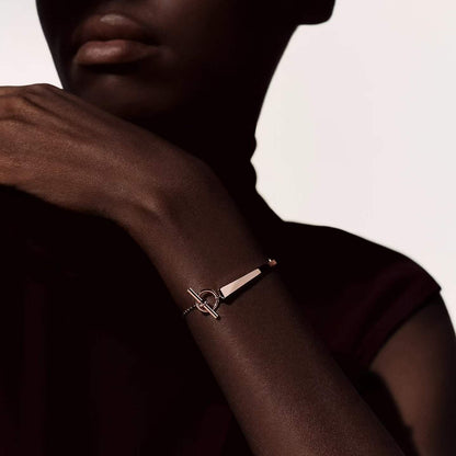 [sparkle Jewelry]CLOU DE FORGE BRACELET WITH SQUARE CONE STUDS