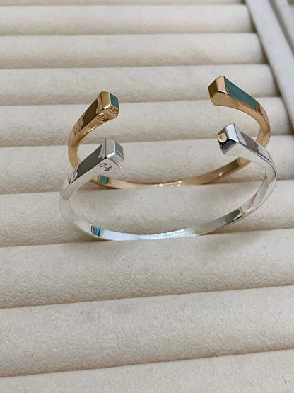 [sparkle Jewelry]CLOU DE FORGE SQUARE CONE STUDS OPEN CUFF ONE SIZE