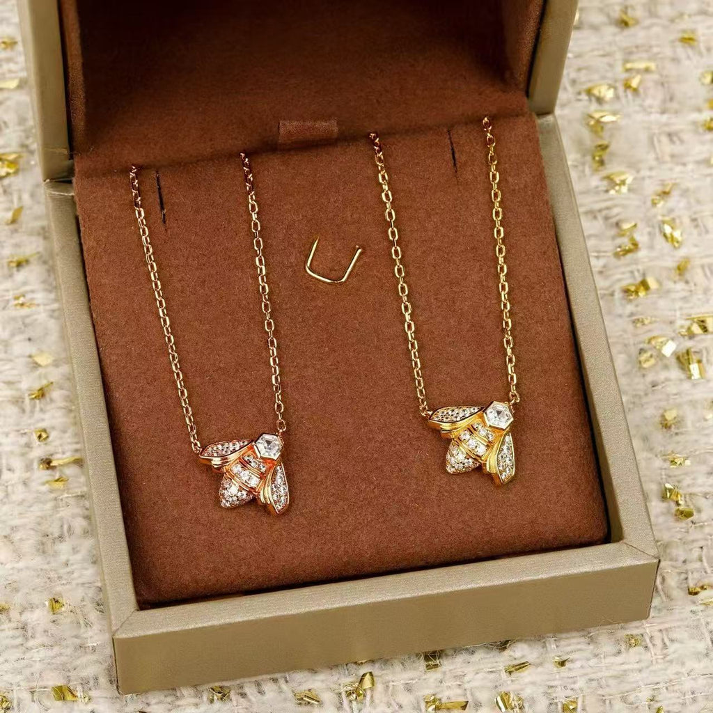 [sparkle Jewellery]Bee My Love Bee Diamond Necklace