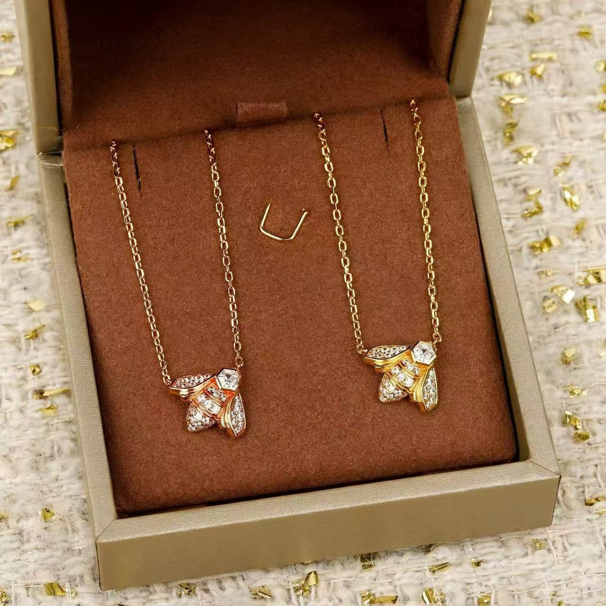 [sparkle Jewellery]Bee My Love Bee Diamond Necklace