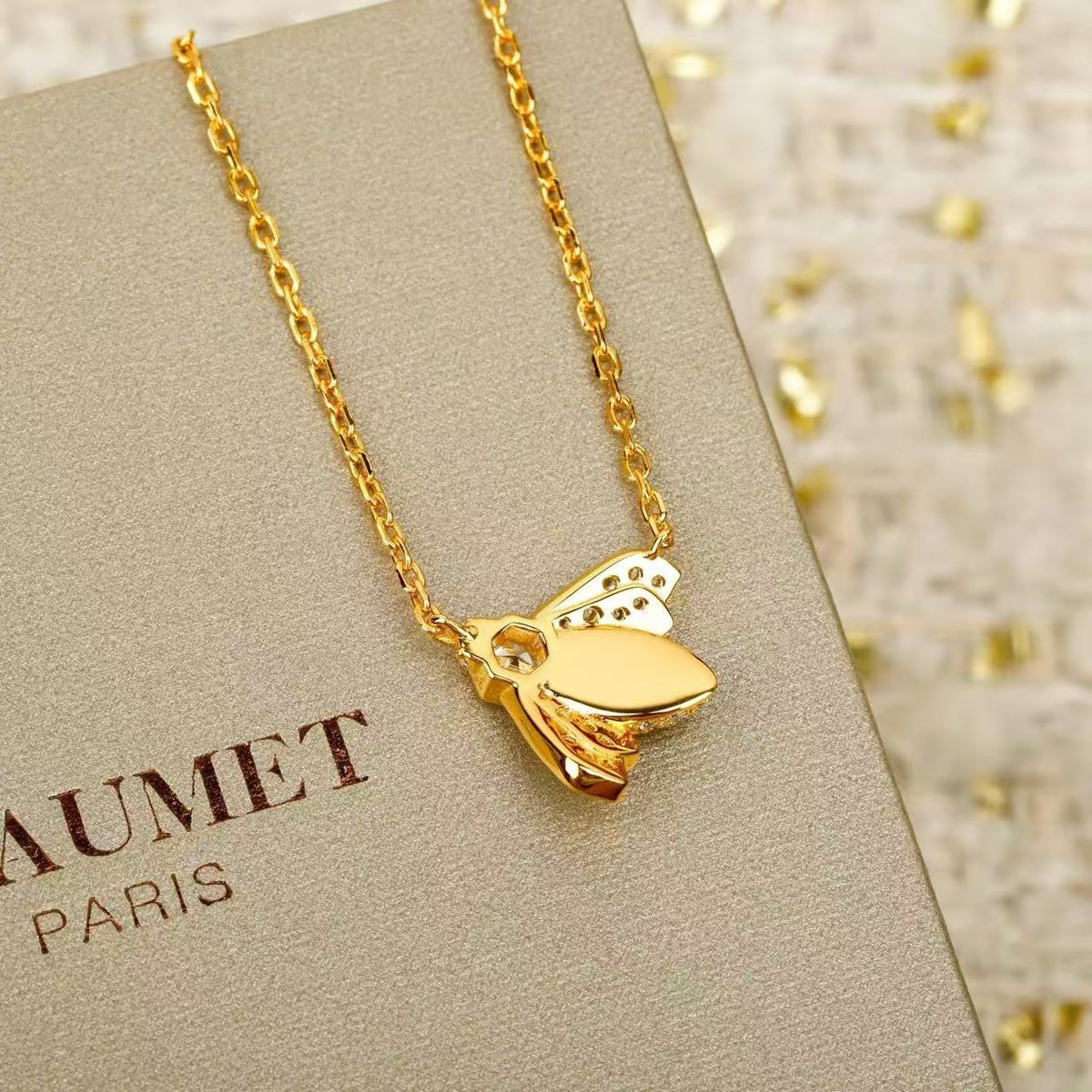 [sparkle Jewellery]Bee My Love Bee Diamond Necklace