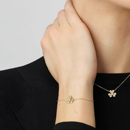 [Sparkle]LUMINOUS BLOSSOM SINGLE-MOTIF CHARM-ARMBAND