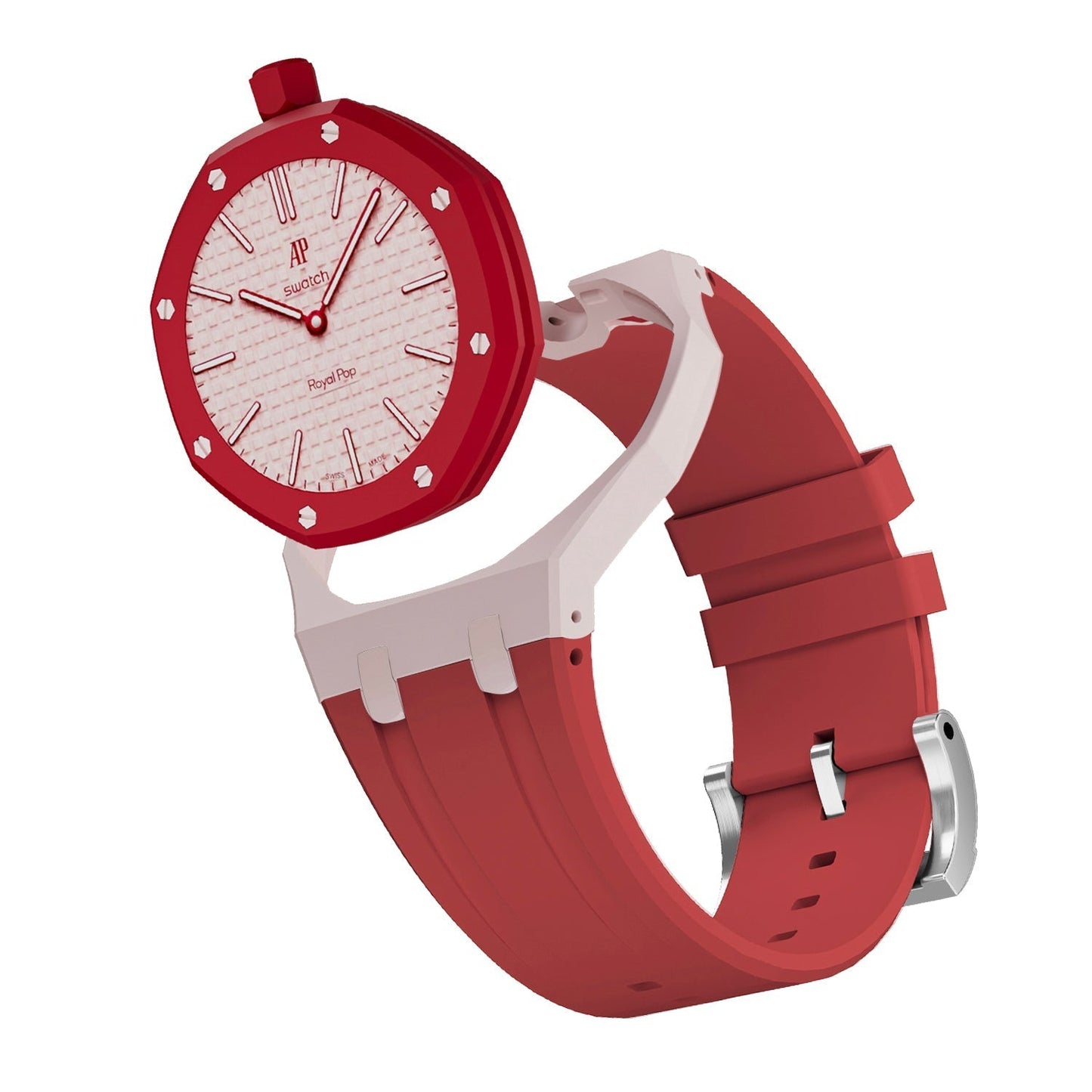 [Sparkle]Royal Oak Pop Exklusives Gehäuse aus Bioceramic & Silikonarmband Mix Color