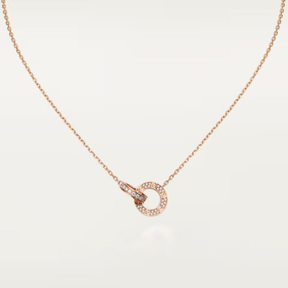 [sparkle Jewelery]LOVE  FULL DIAMOND PENDANT NECKLACE