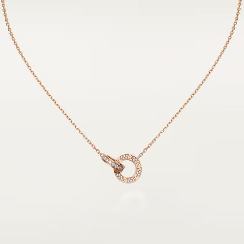 [sparkle Jewelery]LOVE  FULL DIAMOND PENDANT NECKLACE