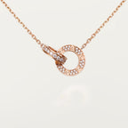 [sparkle Jewelery]LOVE  FULL DIAMOND PENDANT NECKLACE