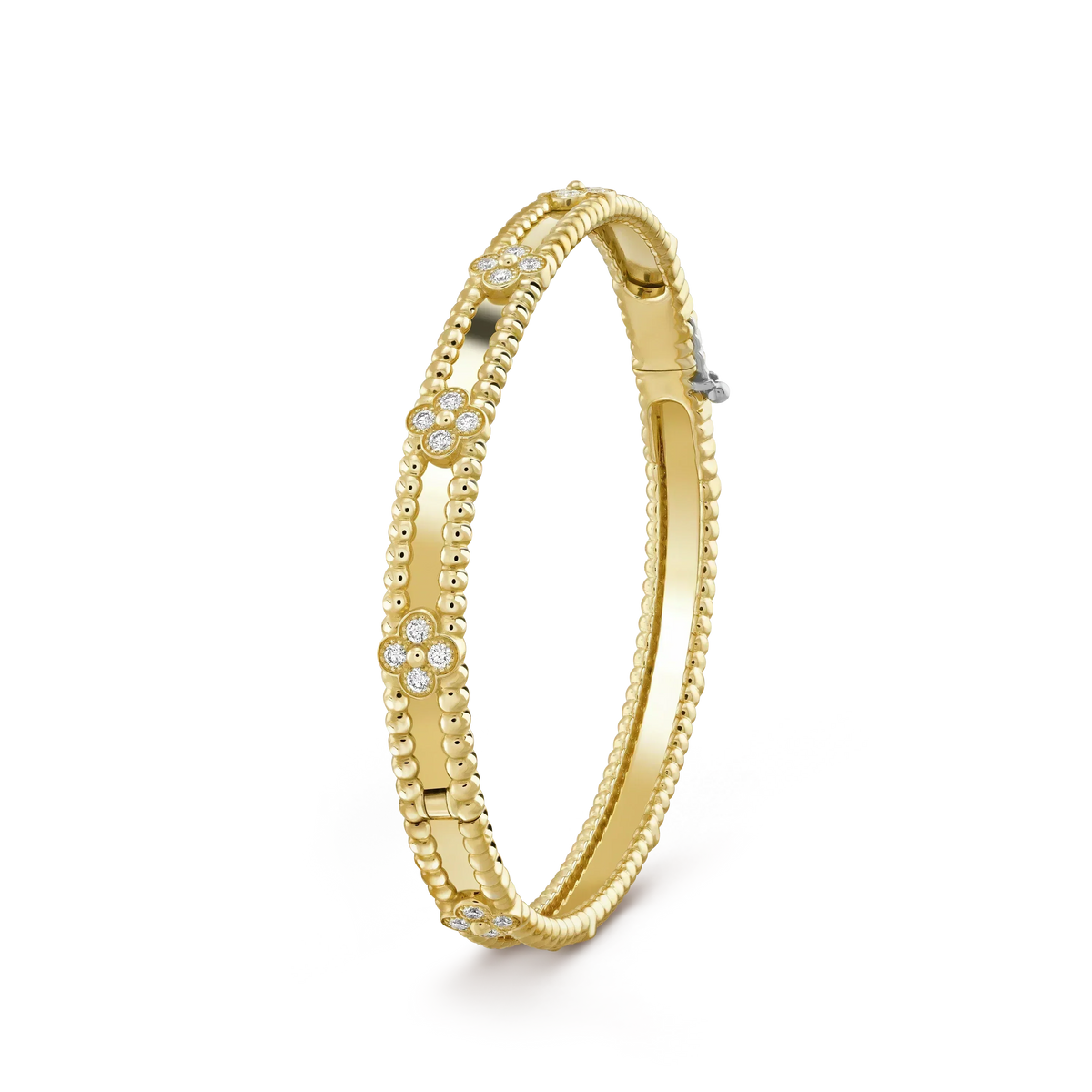 [sparkle Jewelry ]CLOVER BRACELET 4MM DIAMONDS