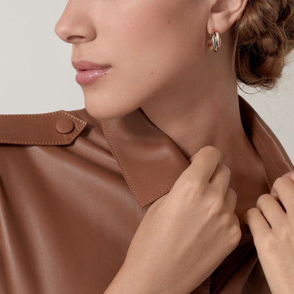 [sparkle Jewelery]TRINITY ON DIAMOND CLASSIC EARRINGS