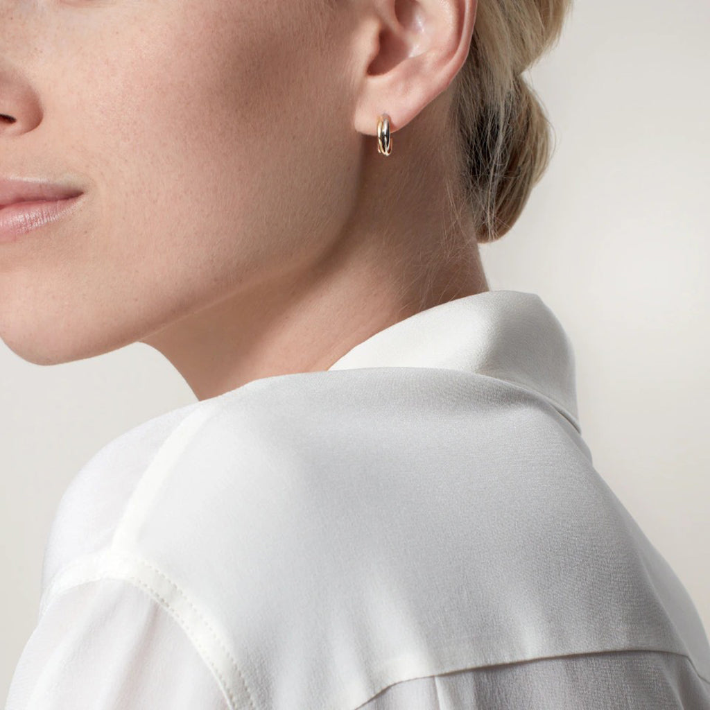 [sparkle Jewelery]TRINITY ON DIAMOND MINI EARRINGS