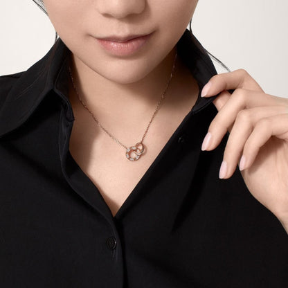 [sparkle Jewelery]LOVE  FULL DIAMOND PENDANT NECKLACE