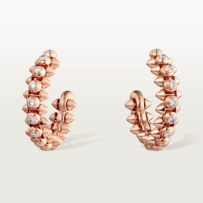 [sparkle Jewelery]CLASH FULL DIAMOND MEDIUM EARRINGS