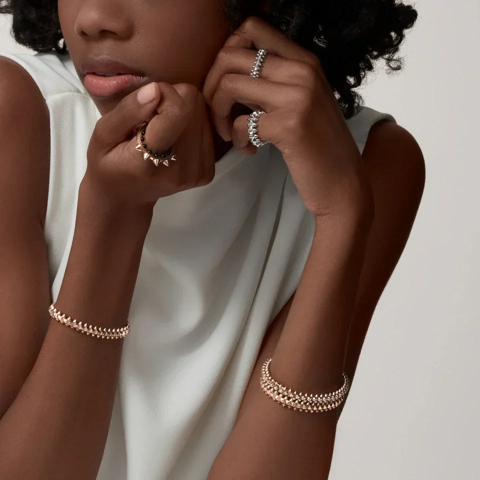 [sparkle Jewelery]Stud Bracelet, Soft Chain