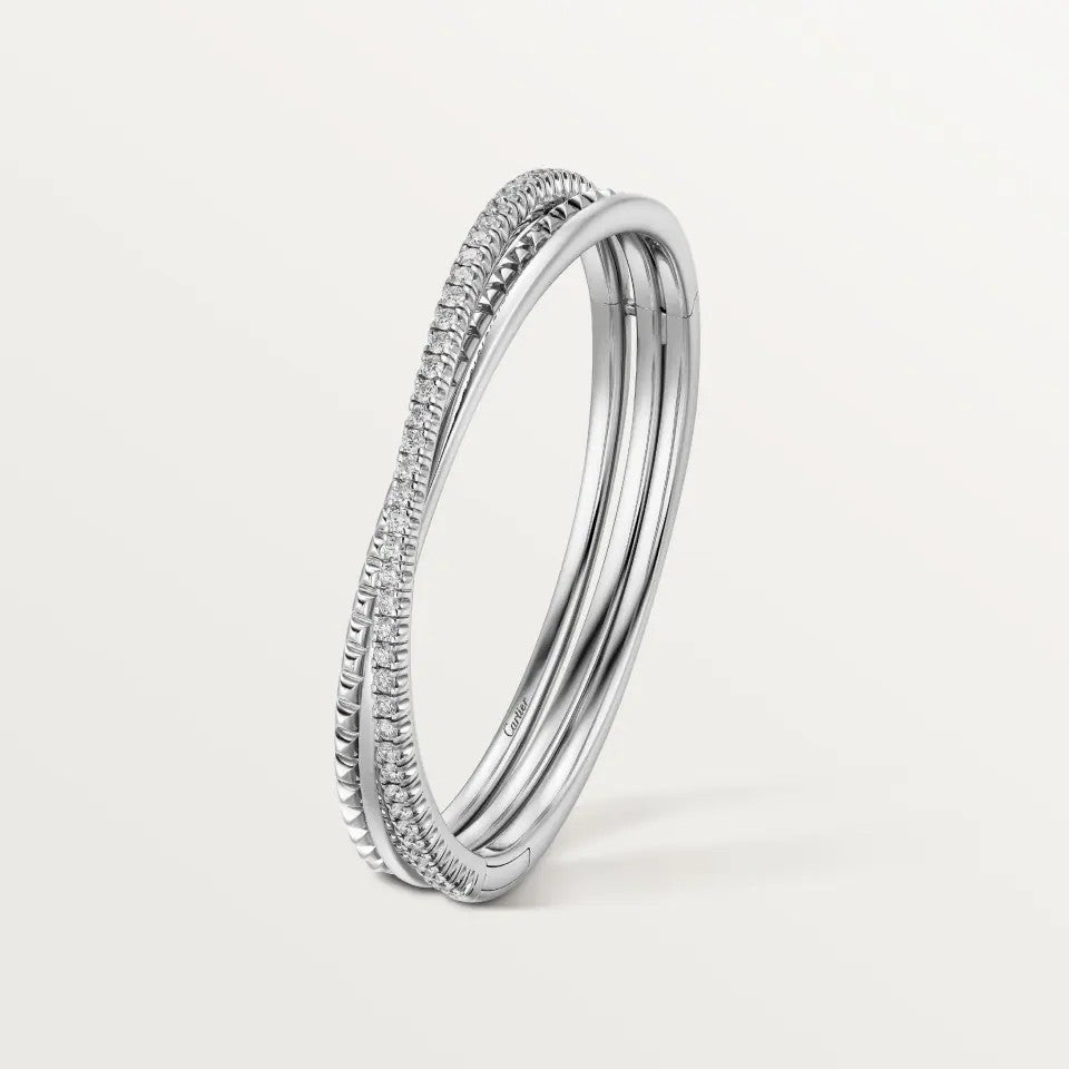 [sparkle Jewelery]ETINCELLE HALF-PAVED DIAMOND BRACELET