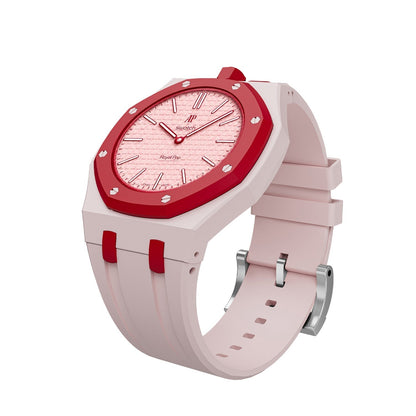 [Sparkle]Royal Oak Pop Exklusives Gehäuse aus Bioceramic & Silikonarmband Mix Color