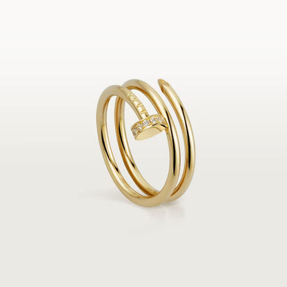 [sparkle Jewelery]JUSTE RING 4.8MM HALF DIAMOND