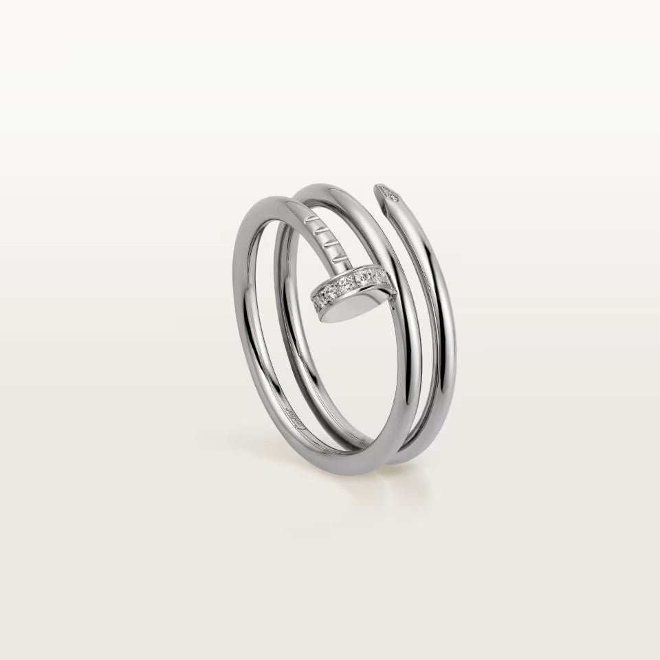 [sparkle Jewelery]JUSTE RING 4.8MM HALF DIAMOND