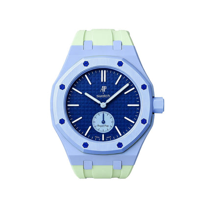 [Sparkle]Royal Oak Pop Exklusives Gehäuse aus Bioceramic & Silikonarmband Mix Color