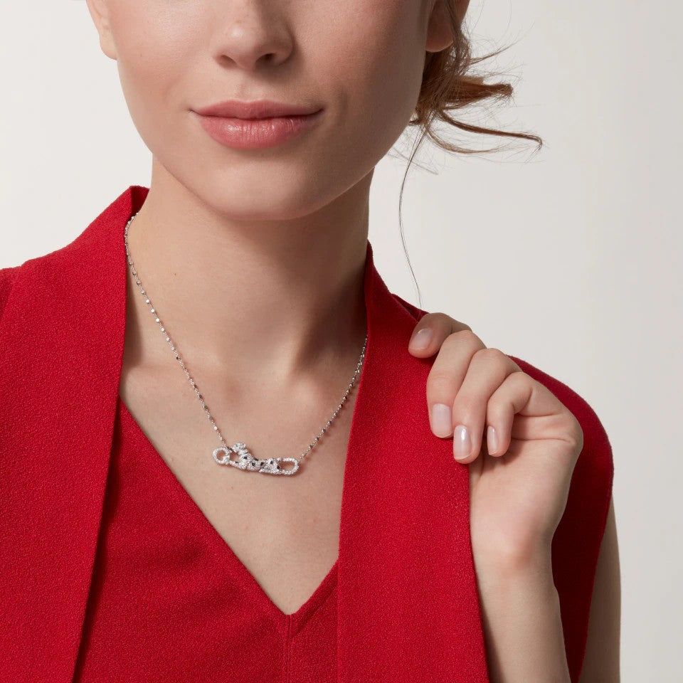 [sparkle Jewelery]PANTHERE PAVED DIAMOND NECKLACE