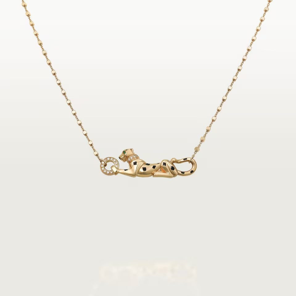 [sparkle Jewelery]PANTHERE FULL DIAMOND NECKLACE