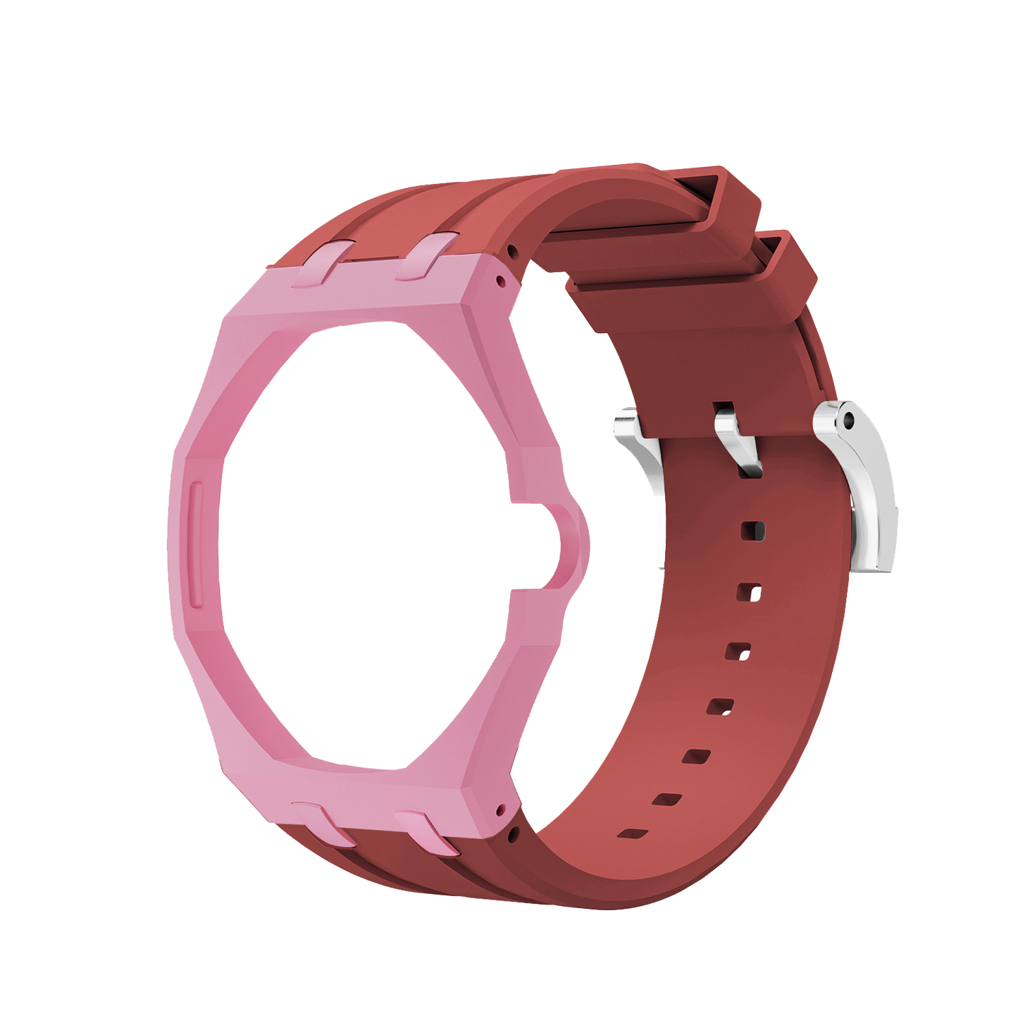 [Sparkle]Royal Oak Pop Exklusives Gehäuse aus Bioceramic & Silikonarmband Mix Color