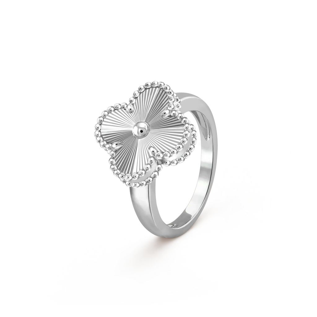 [sparkle Jewelry ]CLOVER SILVER RING