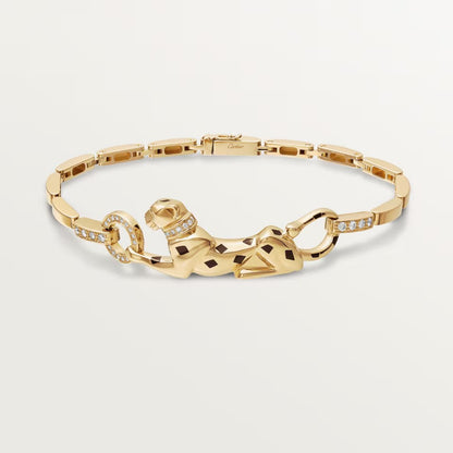 [sparkle Jewelery]PANTHERE HALF DIAMOND ON CHAIN BRACELET