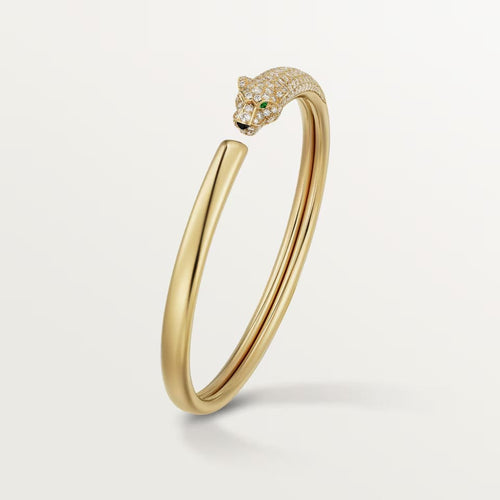 [sparkle Jewelery]PANTHERE HALF DIAMOND OPEN BRACELET
