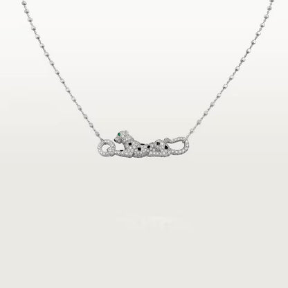 [sparkle Jewelery]PANTHERE PAVED DIAMOND NECKLACE