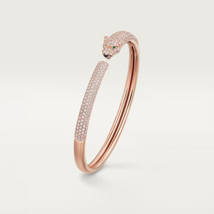 [sparkle Jewelery]PANTHERE FULL DIAMOND OPEN BRACELET